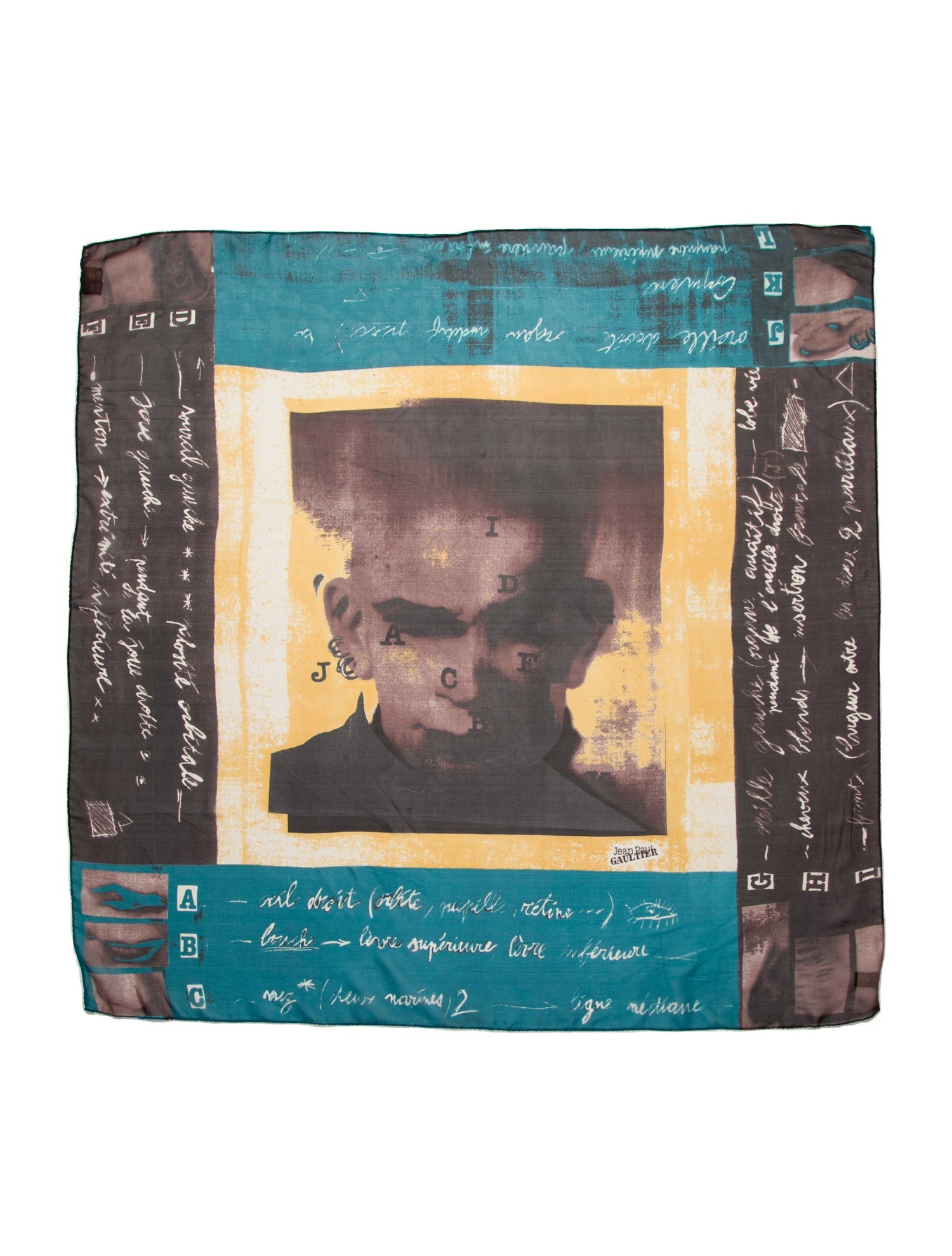 Jean Paul Gaultier Silk Vintage Scarf