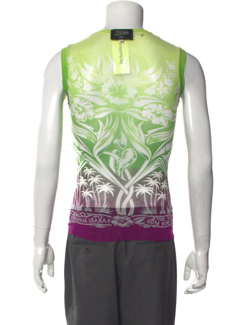 Jean Paul Gaultier Printed V-Neck T-Shirt