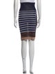 Jean Paul Gaultier Striped Knee-Length Skirt