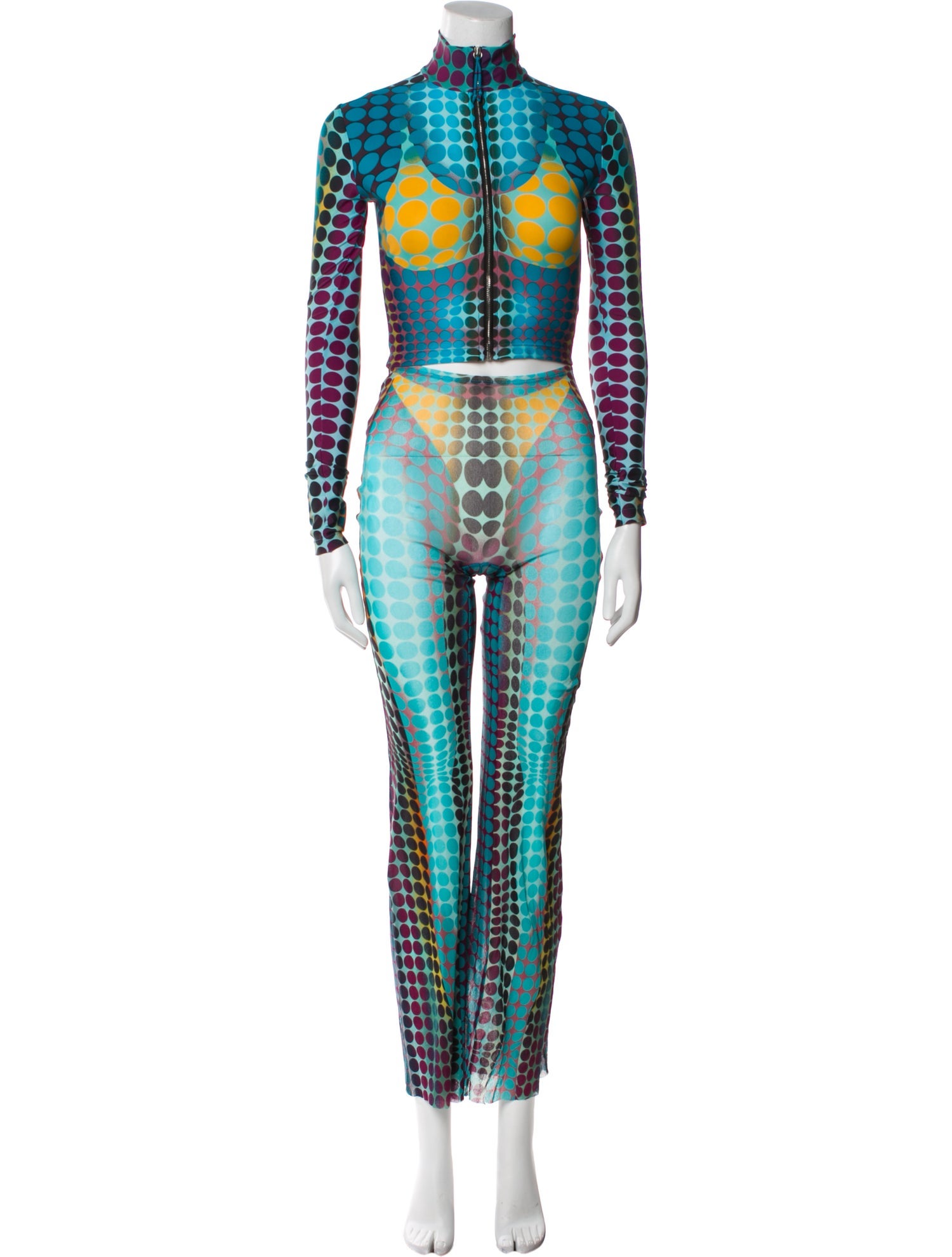 Jean Paul Gaultier Tie-Dye Print Pant Set