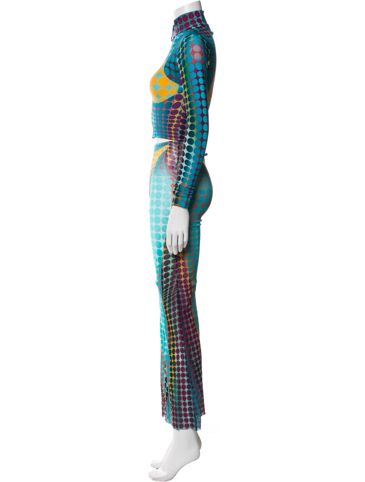 Jean Paul Gaultier Tie-Dye Print Pant Set