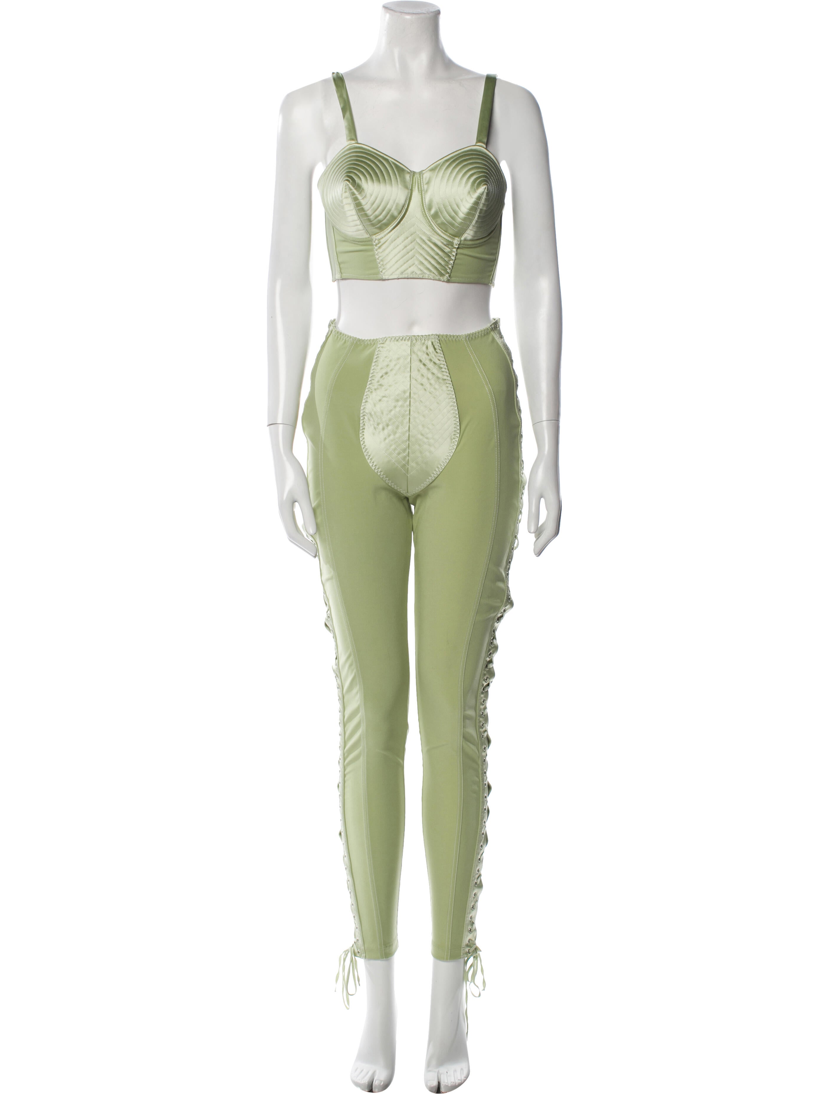 Jean Paul Gaultier x Lotta Volkova 2022 Mesh Accents Pant Set