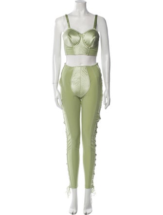 Jean Paul Gaultier x Lotta Volkova 2022 Mesh Accents Pant Set