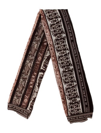 Jean Paul Gaultier Silk Printed Scarf