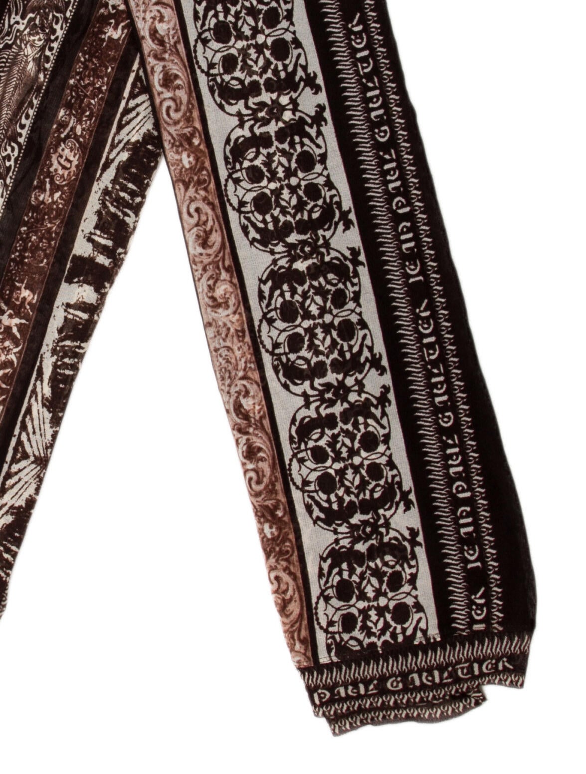 Jean Paul Gaultier Silk Printed Scarf
