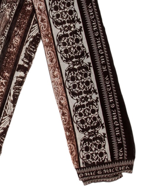 Jean Paul Gaultier Silk Printed Scarf