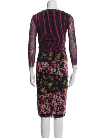 Jean Paul Gaultier Soleil 2000's Floral Print Dress Set