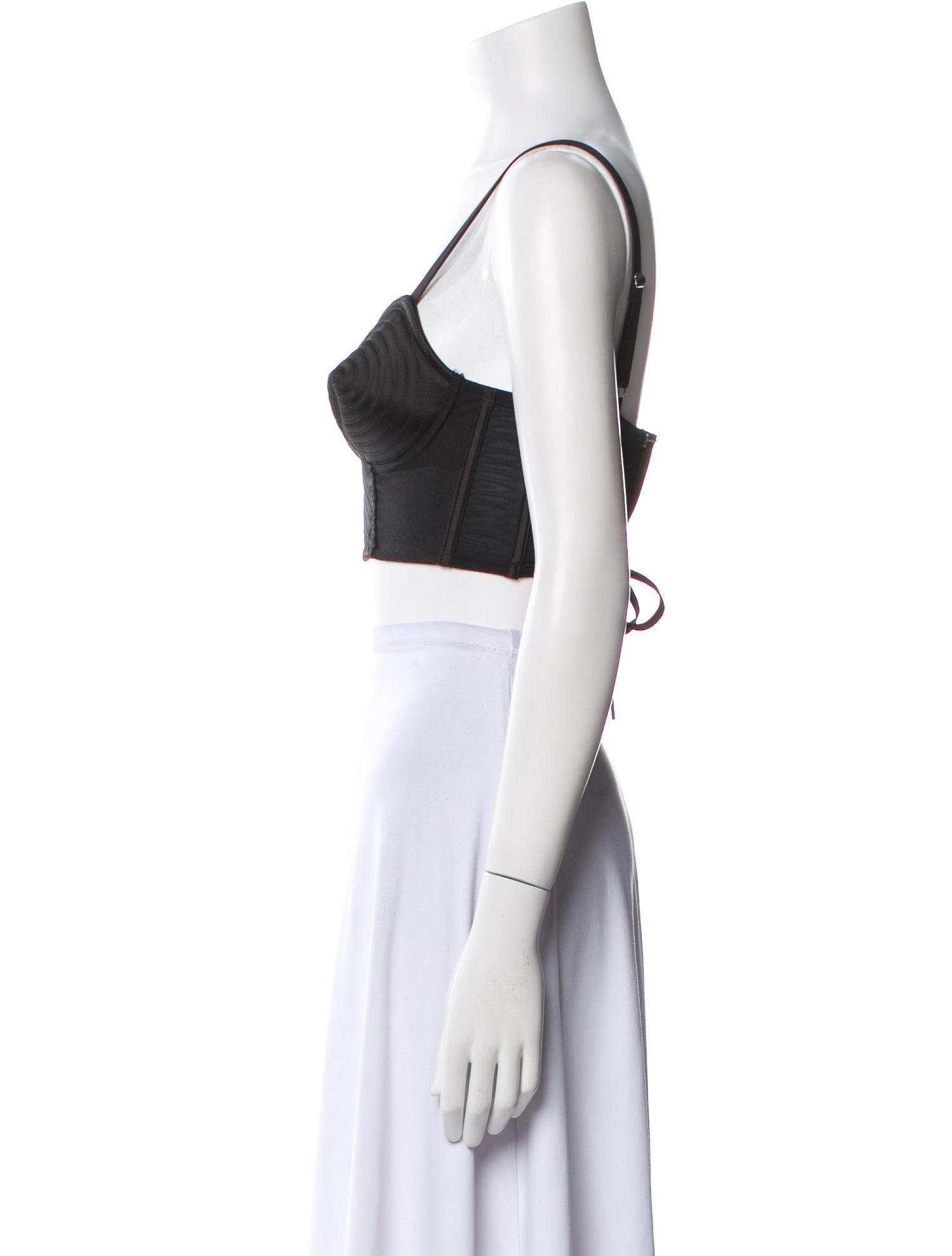 Jean Paul Gaultier V-Neck Sleeveless Crop Top