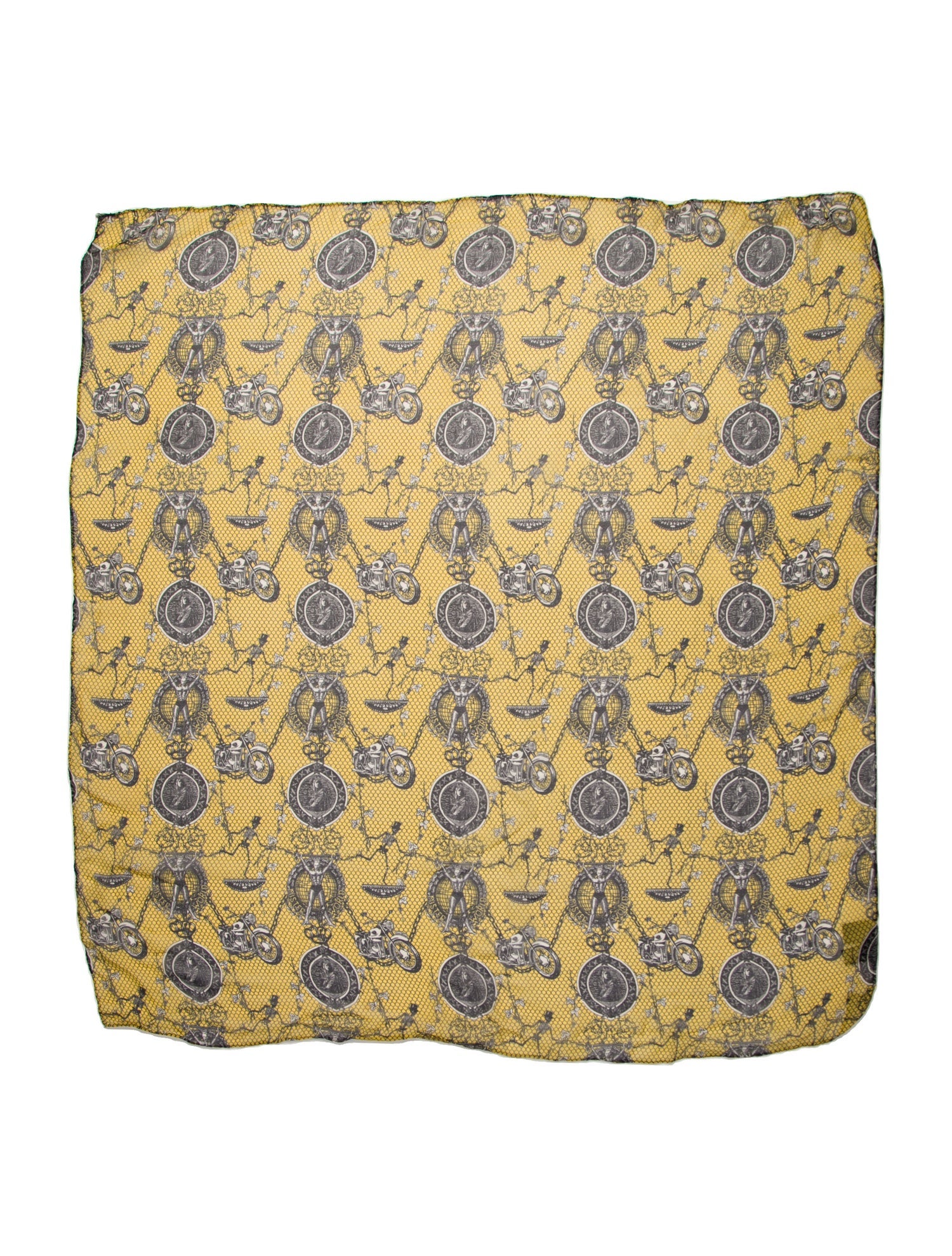 Jean Paul Gaultier Silk Printed Scarf