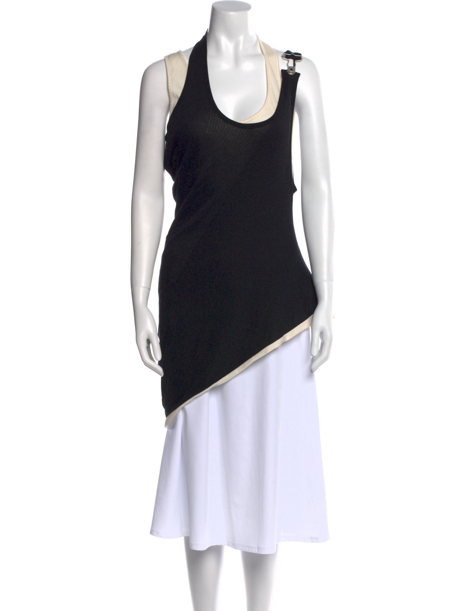 Jean Paul Gaultier Scoop Neck Sleeveless Tunic