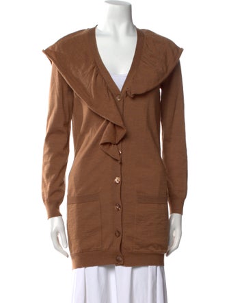 Jean Paul Gaultier Virgin Wool V-Neck Sweater