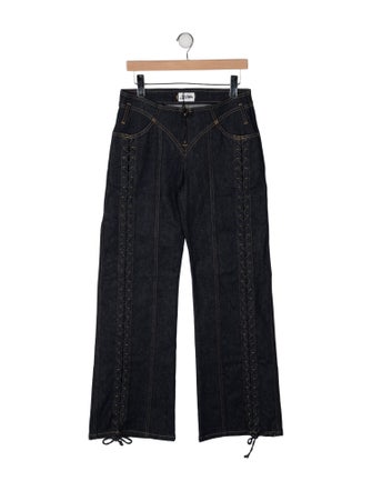 Jean Paul Gaultier Mid-Rise Wide Leg Jeans