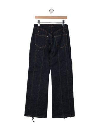 Jean Paul Gaultier Mid-Rise Wide Leg Jeans