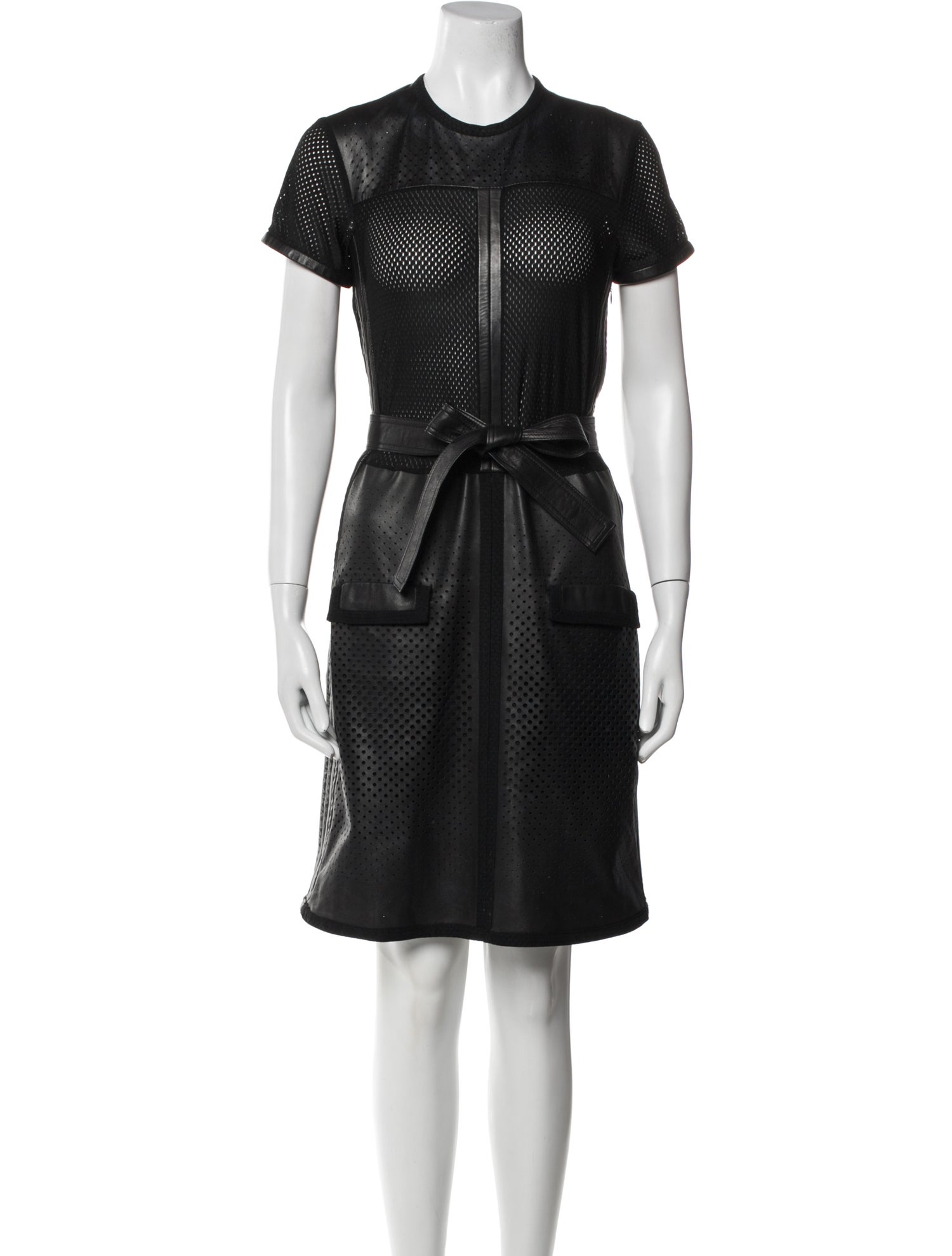 Jean Paul Gaultier Crew Neck Knee-Length Dress