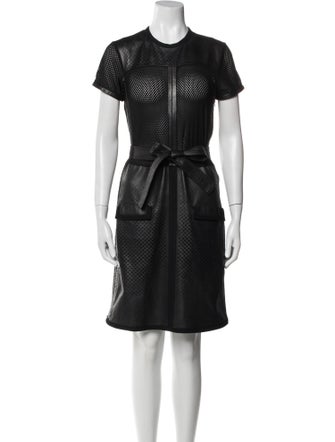 Jean Paul Gaultier Crew Neck Knee-Length Dress