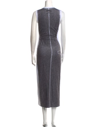 Jean Paul Gaultier Striped Long Dress