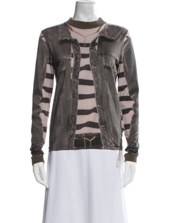 Jean Paul Gaultier x Y/Project Printed Mock Neck Sweatshirt