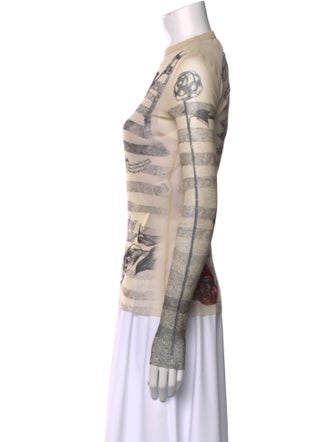 Jean Paul Gaultier Printed Crew Neck Sweatshirt