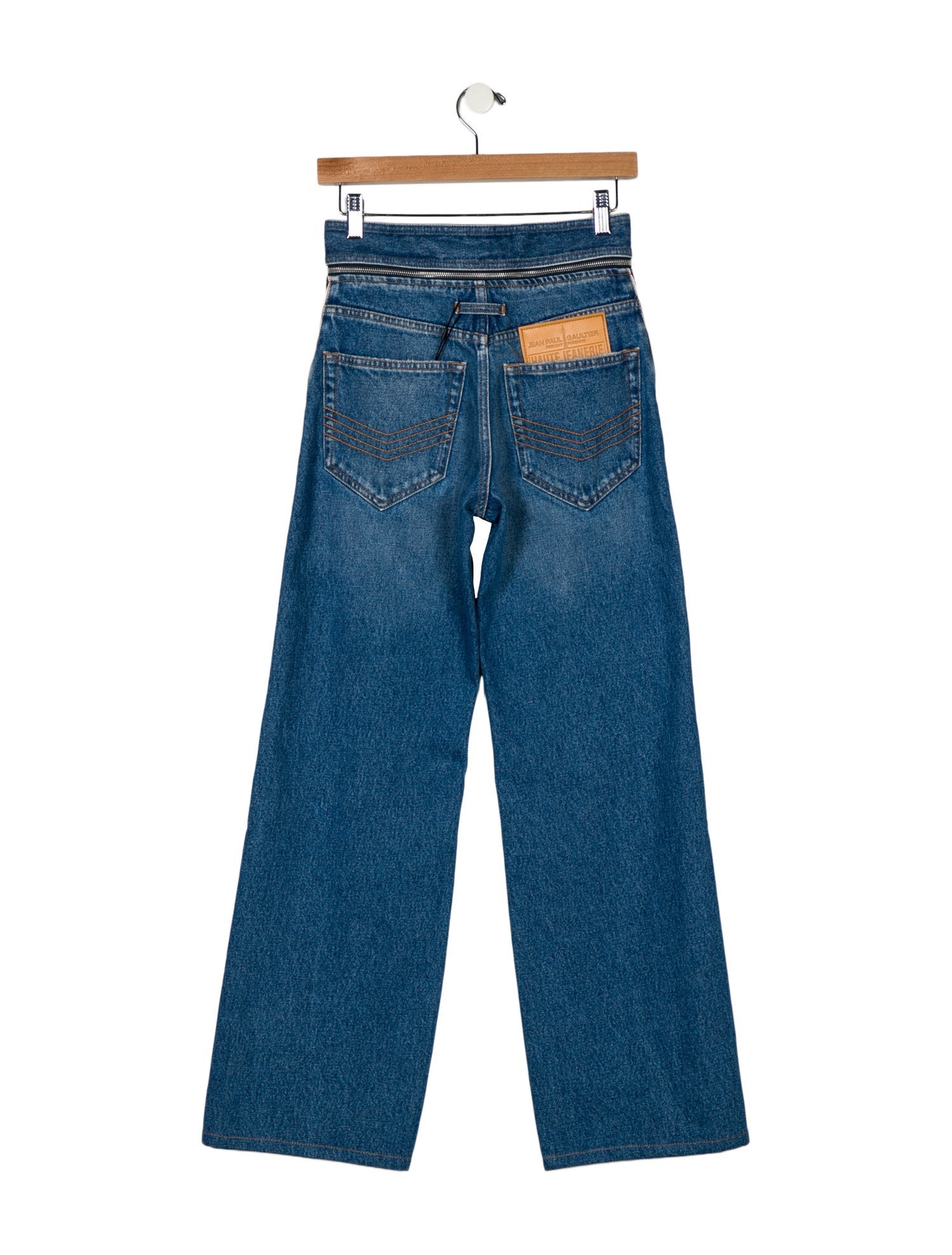 Jean Paul Gaultier High-Rise Wide Leg Jeans w/ Tags