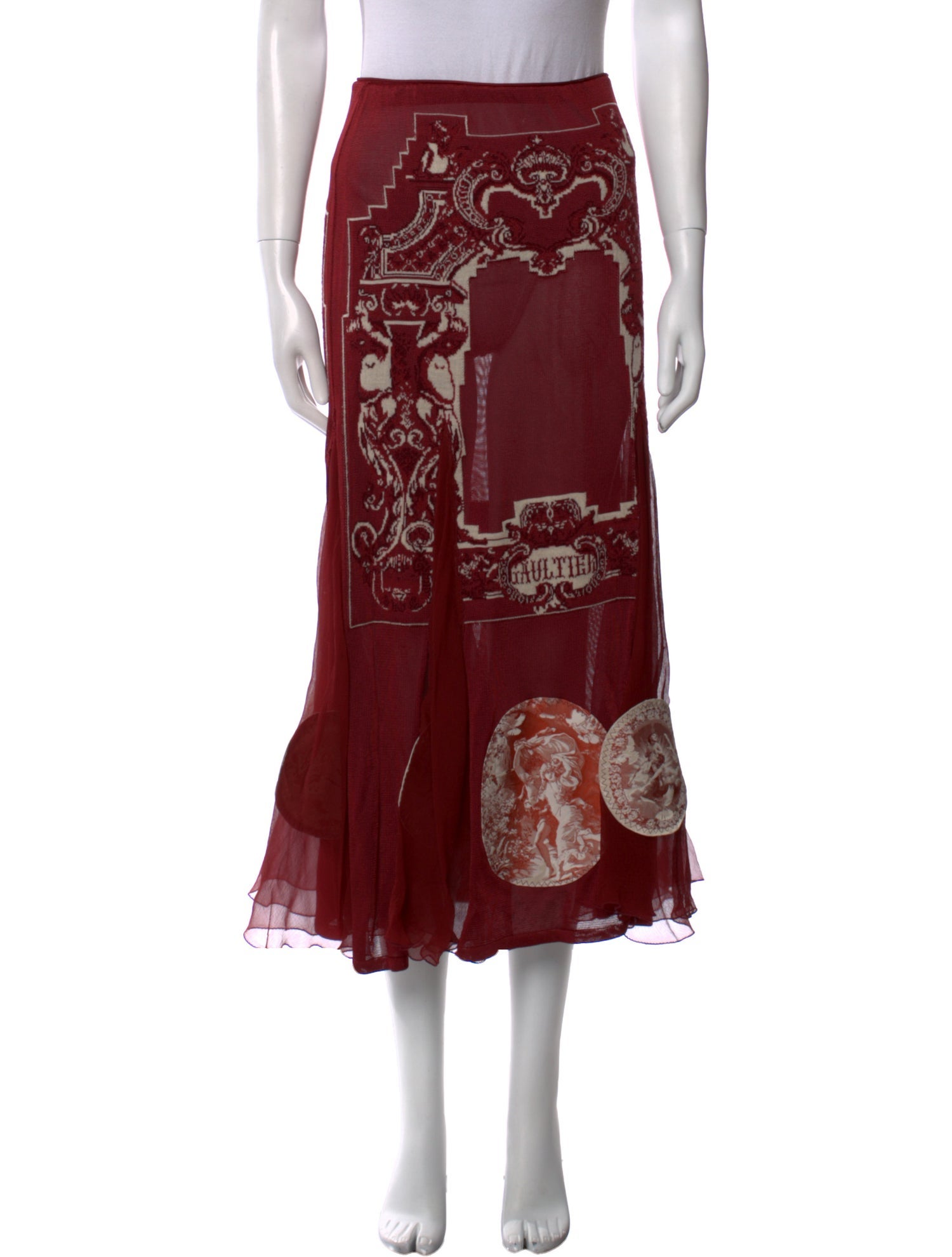 Jean Paul Gaultier Vintage Midi Length Skirt