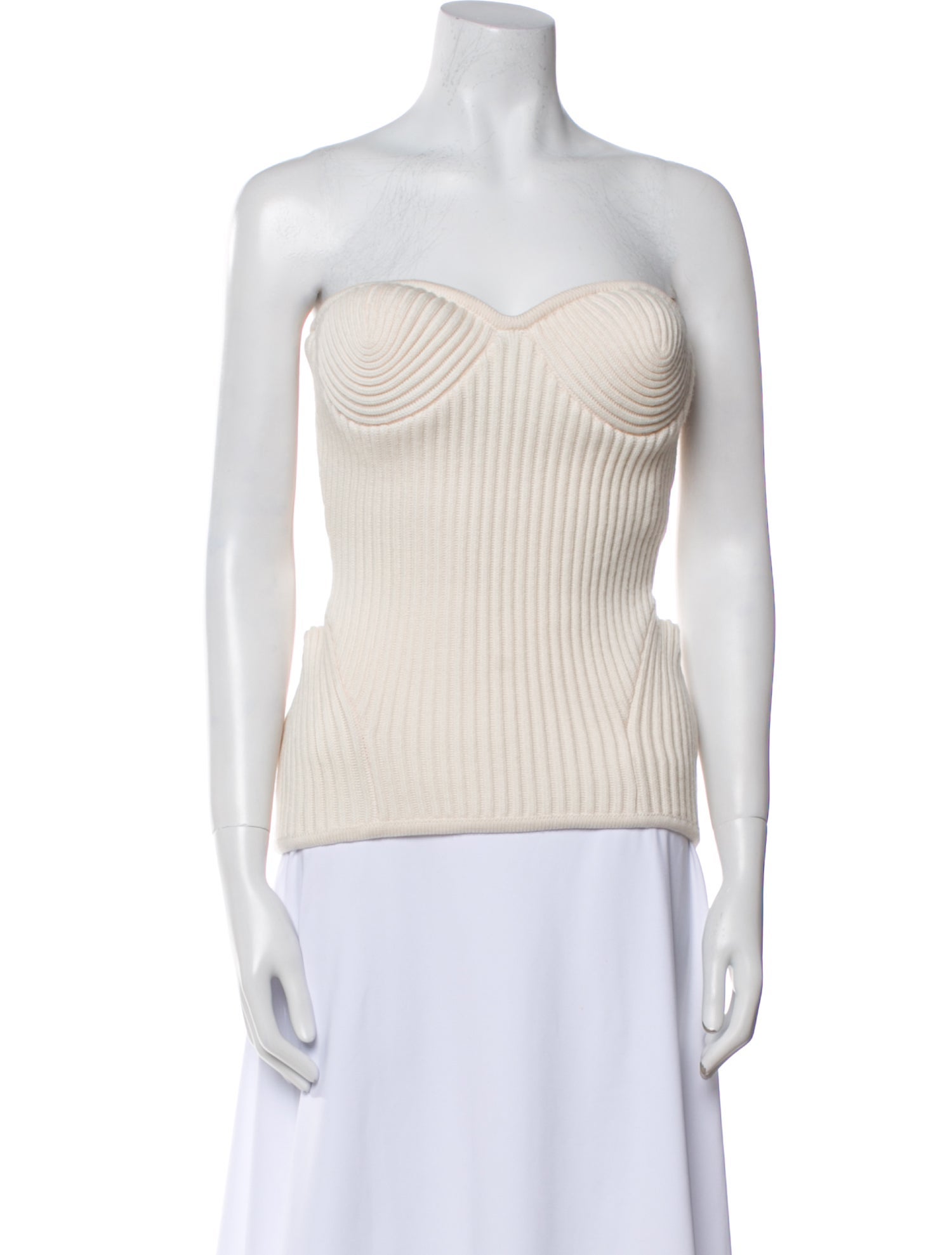 Jean Paul Gaultier Virgin Wool Strapless Top w/ Tags