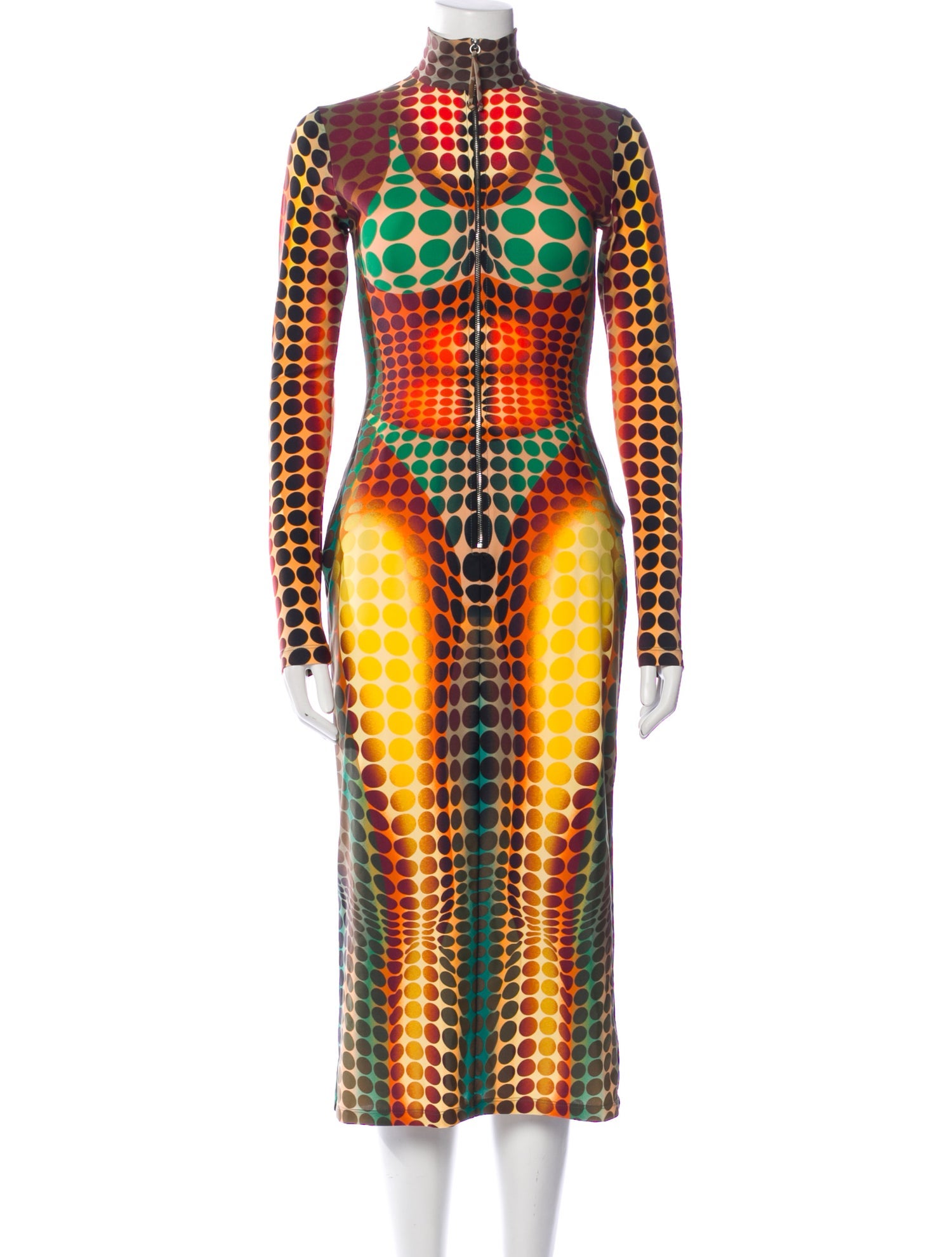 Jean Paul Gaultier Printed Long Dress