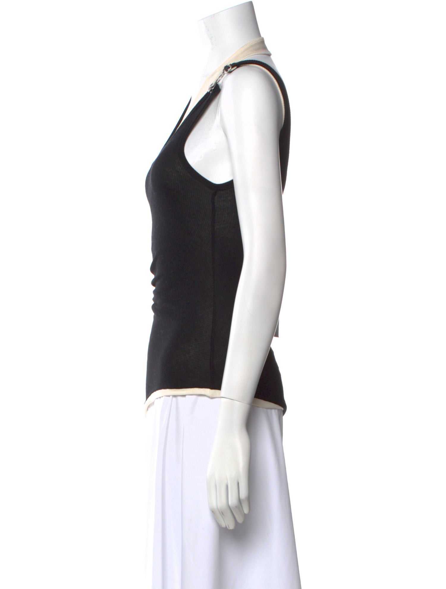 Jean Paul Gaultier Scoop Neck Sleeveless Top
