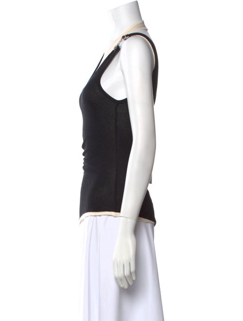 Jean Paul Gaultier Scoop Neck Sleeveless Top