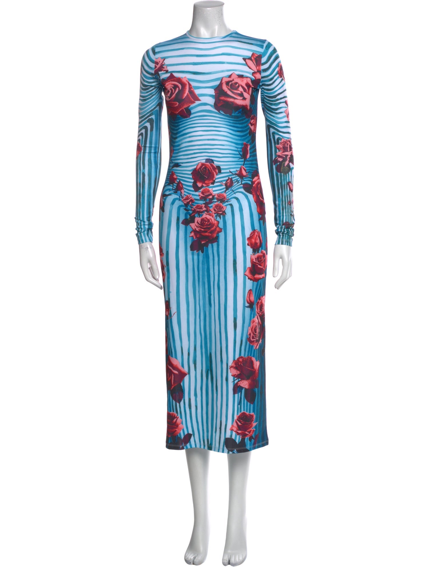Jean Paul Gaultier Printed Long Dress w/ Tags