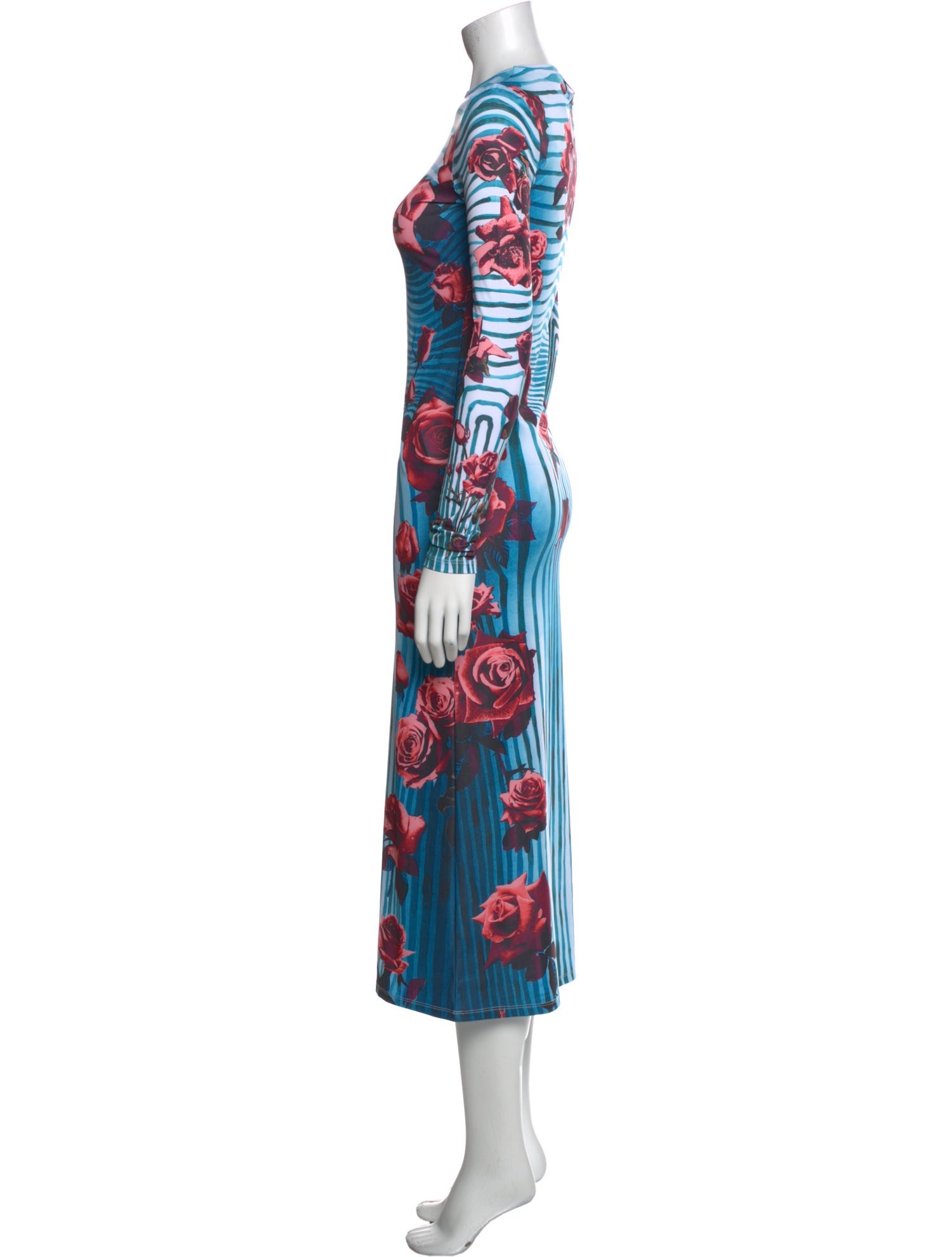 Jean Paul Gaultier Printed Long Dress w/ Tags