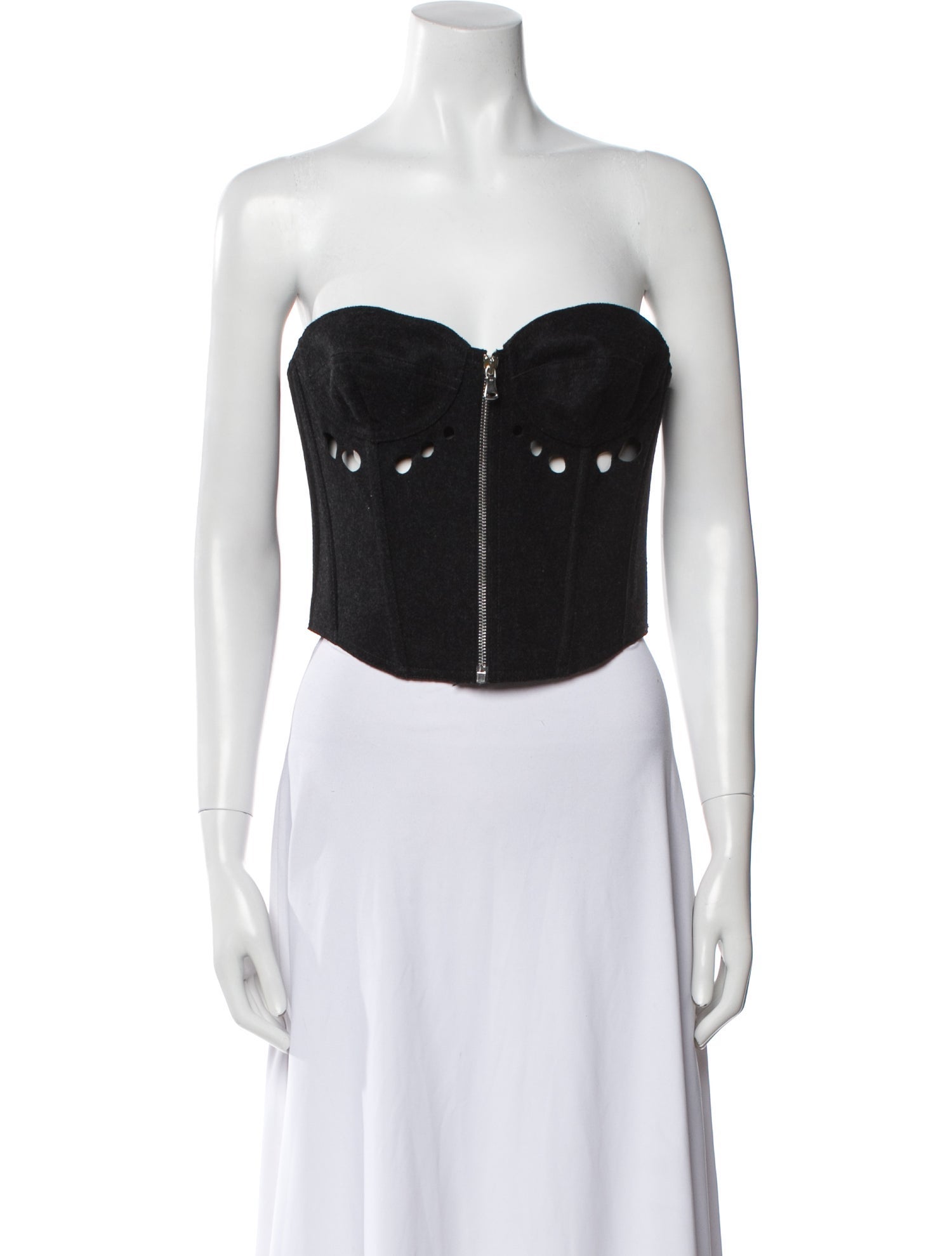 Jean Paul Gaultier Wool Strapless Crop Top w/ Tags
