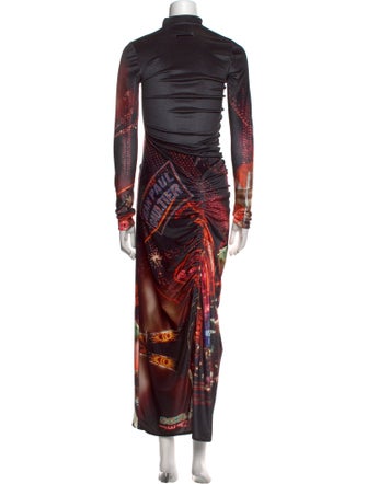 Jean Paul Gaultier Printed Long Dress