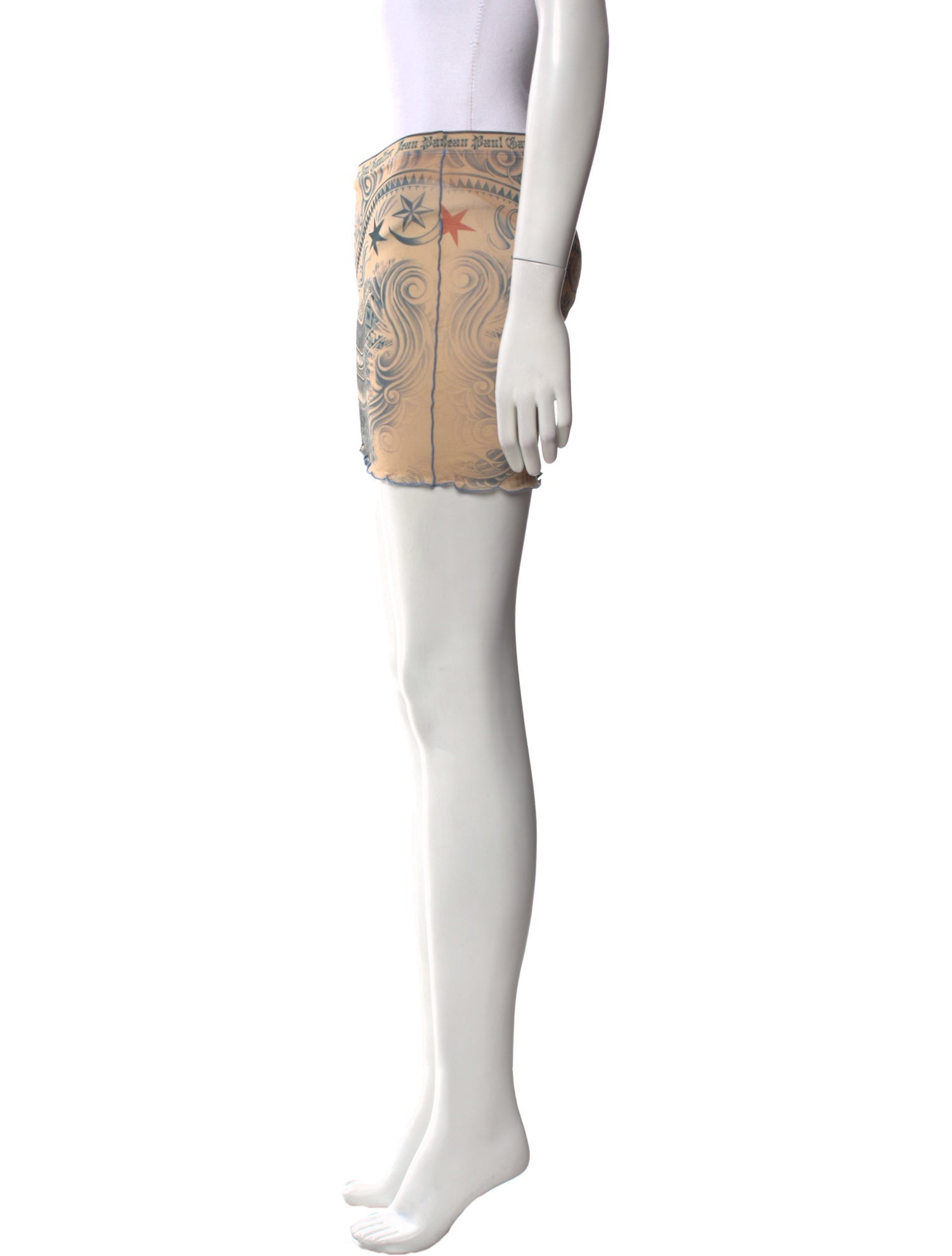 Jean Paul Gaultier Nylon Mini Skirt