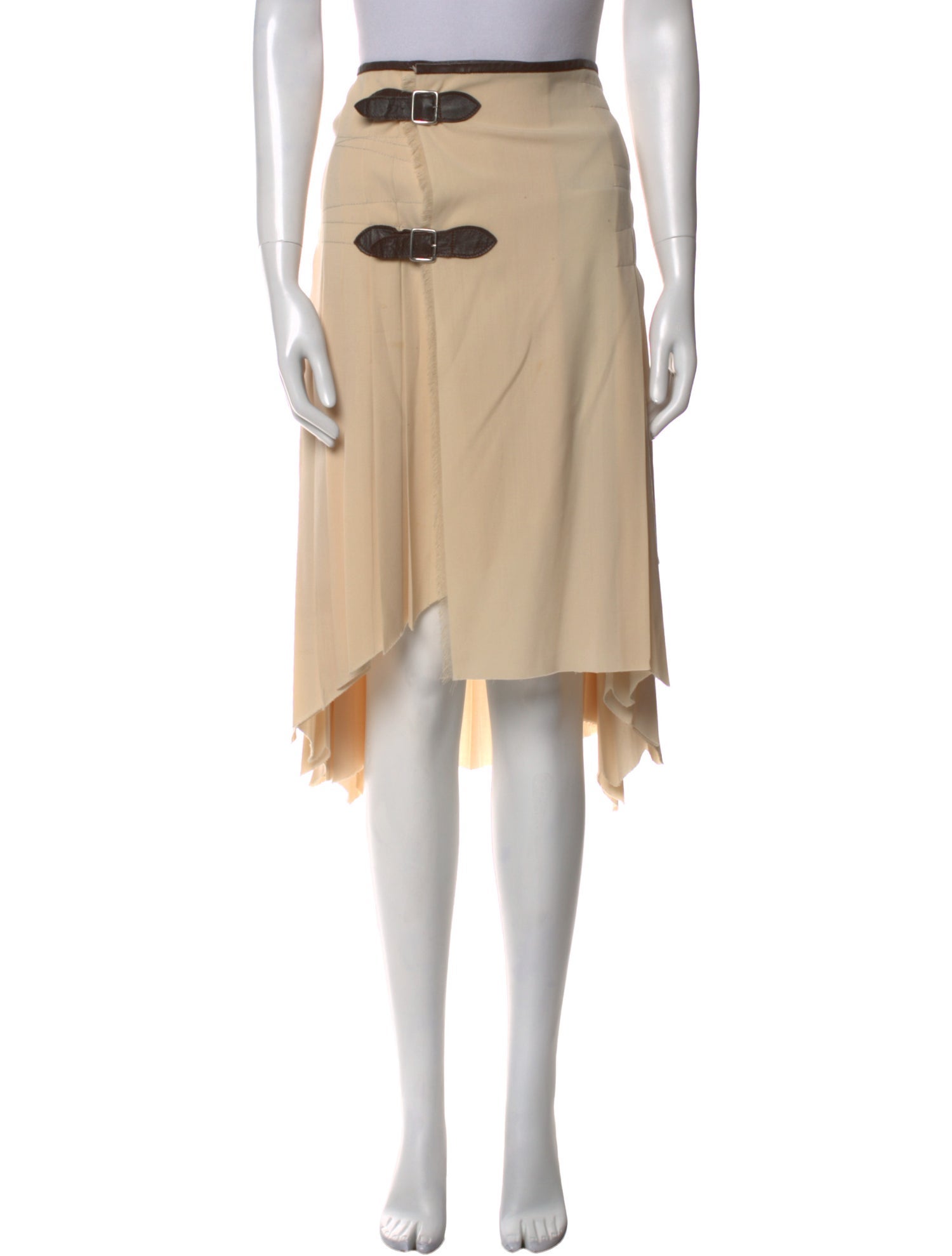 Jean Paul Gaultier Virgin Wool Knee-Length Skirt