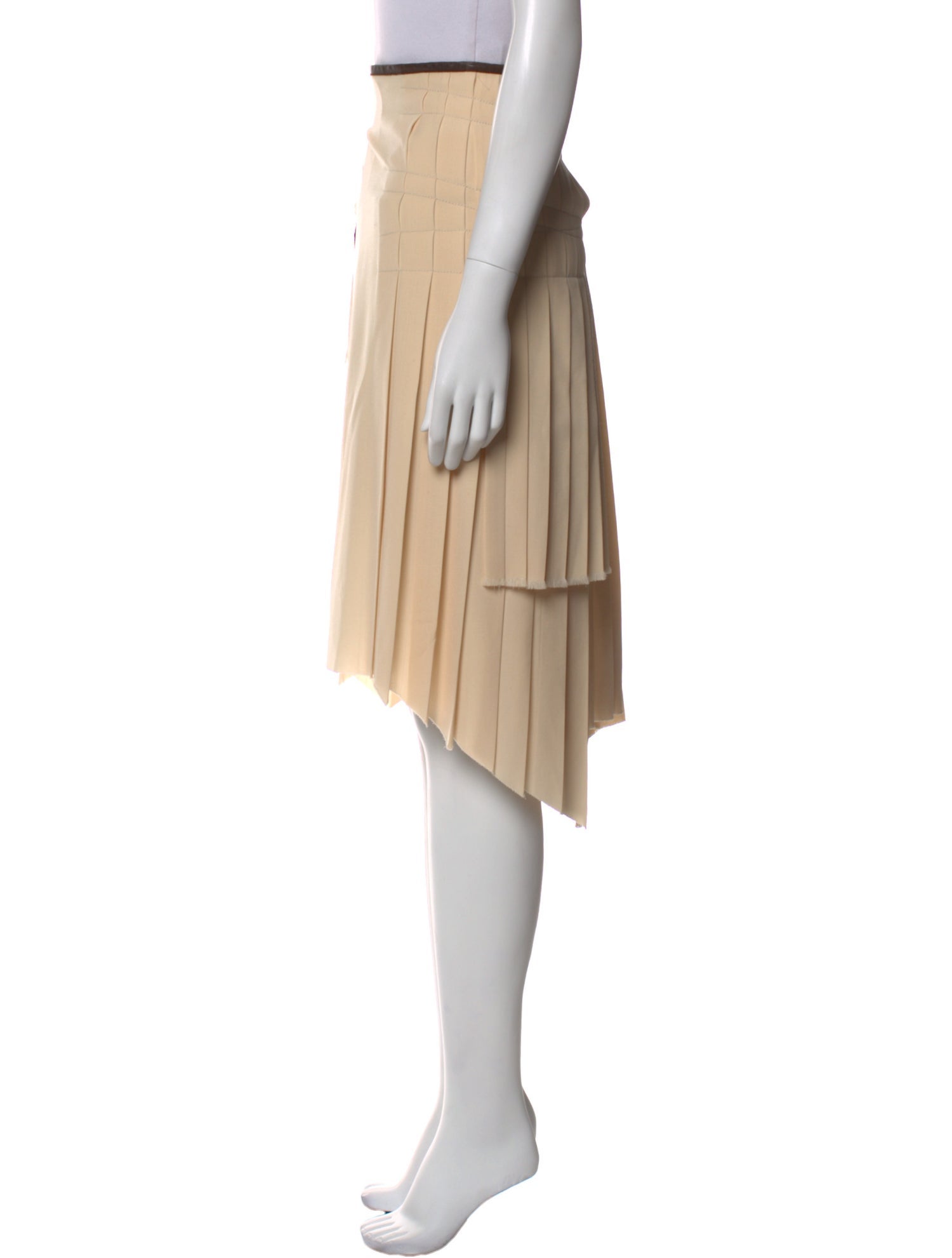 Jean Paul Gaultier Virgin Wool Knee-Length Skirt