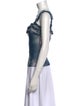 Jean Paul Gaultier Printed Square Neckline Top