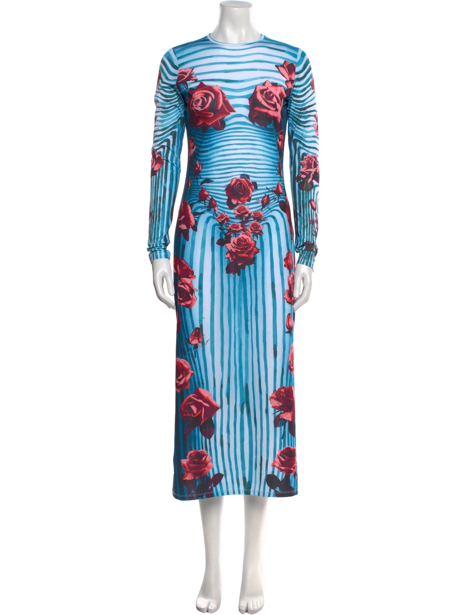 Jean Paul Gaultier Printed Long Dress w/ Tags