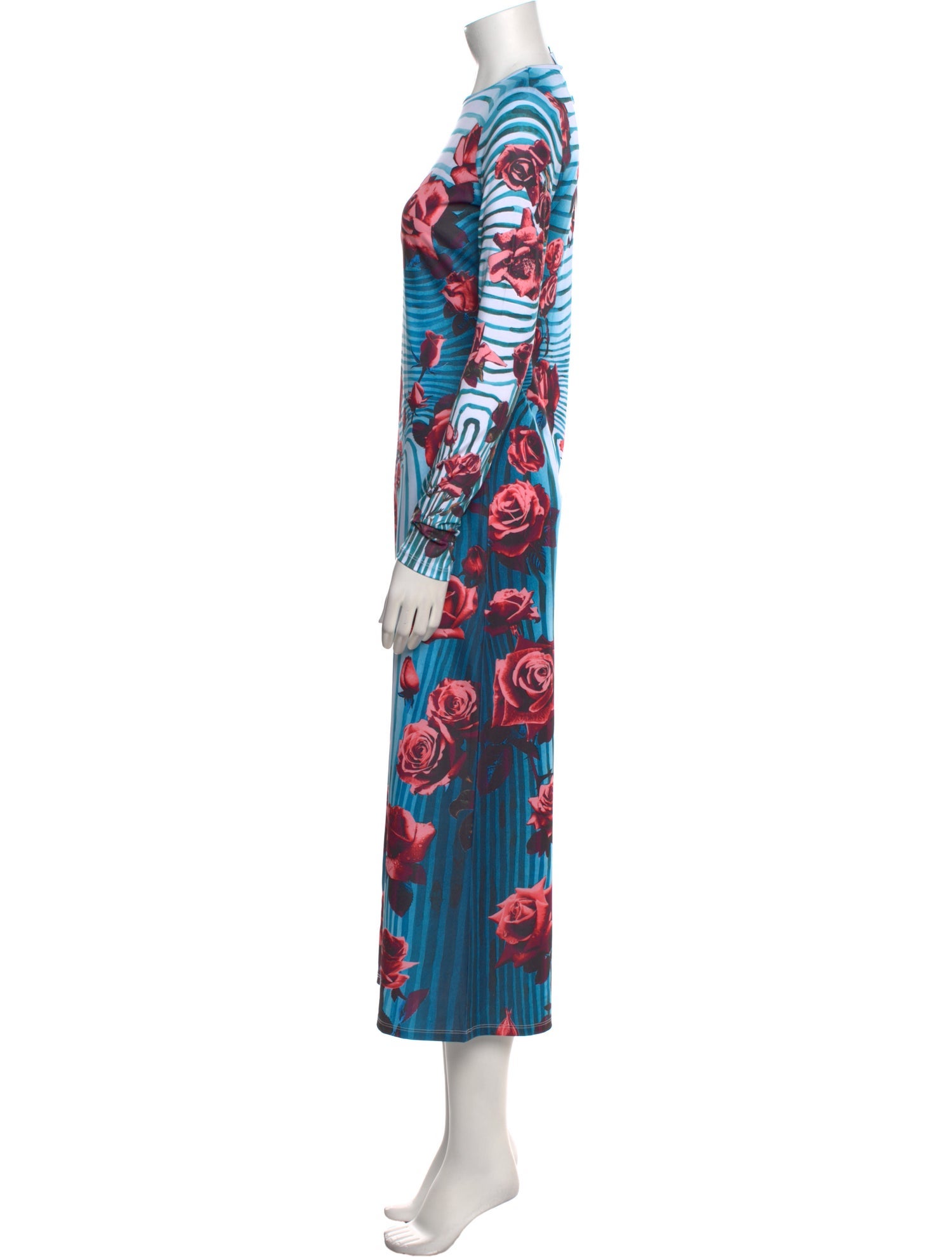 Jean Paul Gaultier Printed Long Dress w/ Tags