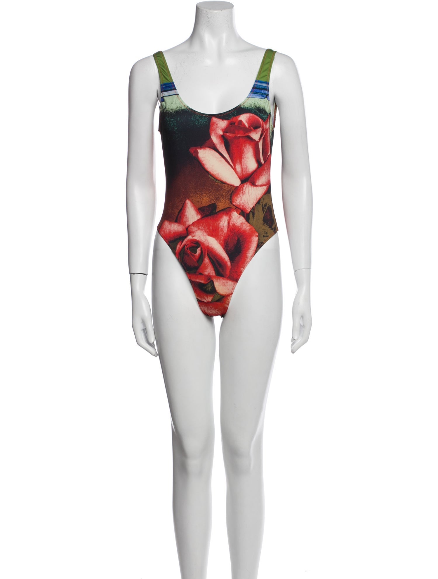 Jean Paul Gaultier Floral Print One-Piece