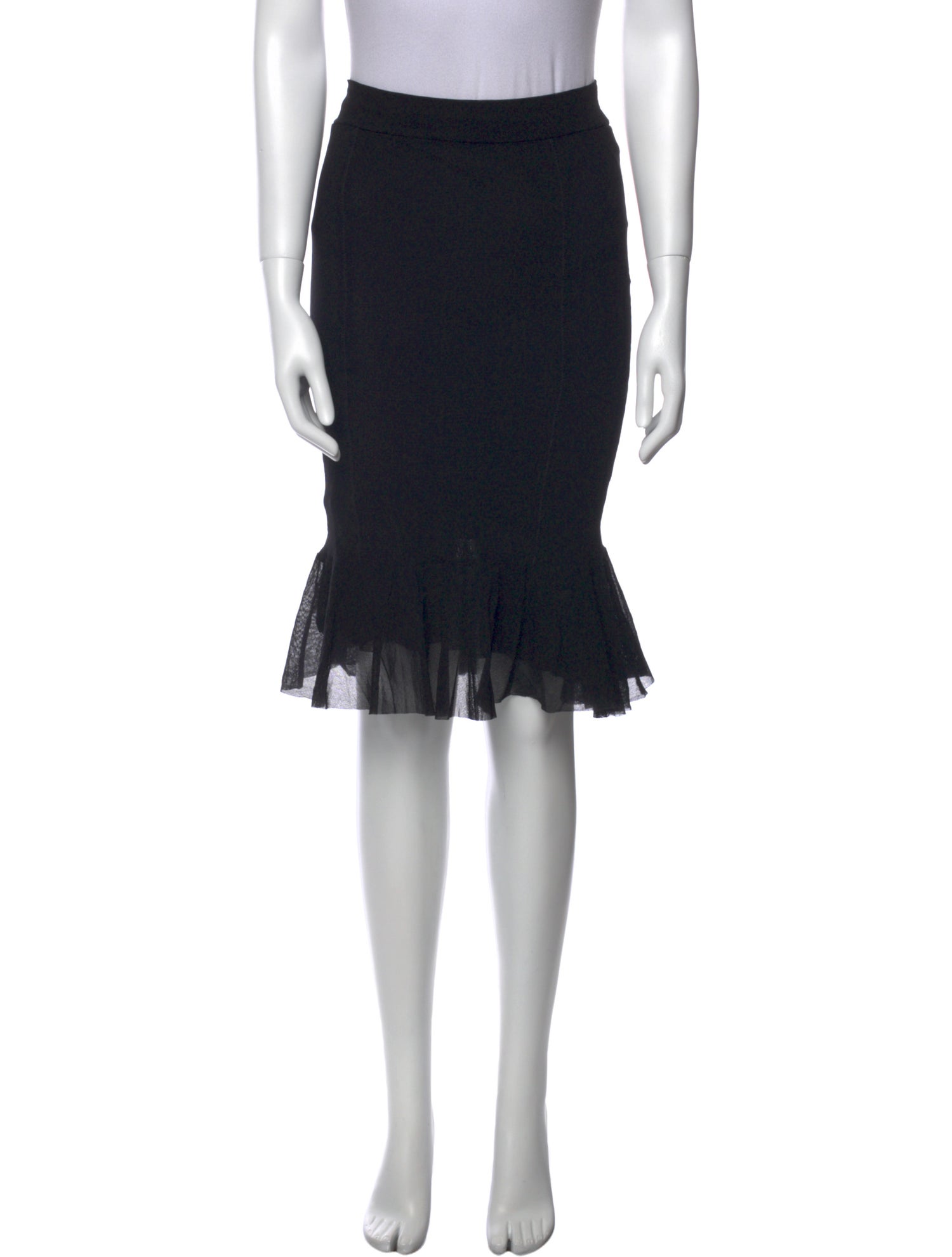 Jean Paul Gaultier Ruffle Embellishment Knee-Length Skirt