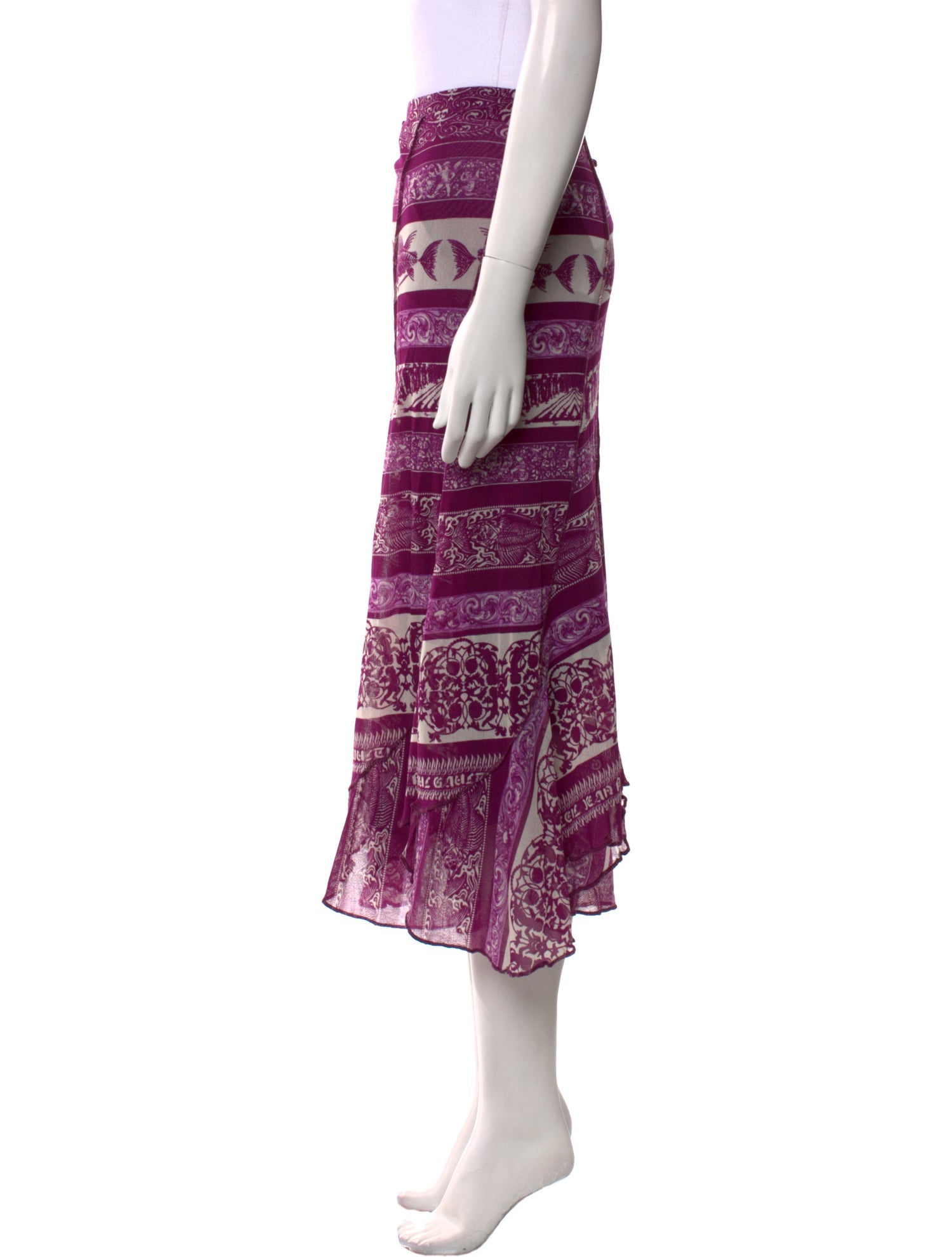 Jean Paul Gaultier Soleil Vintage Midi Length Skirt