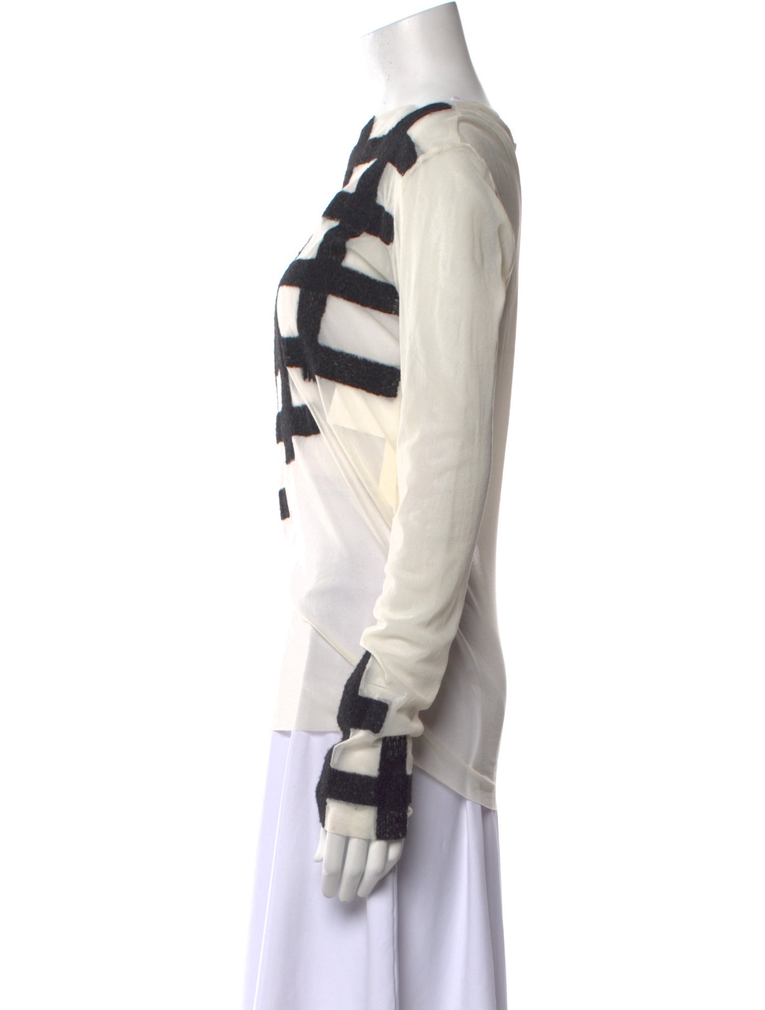 Jean Paul Gaultier Vintage Plaid Print Blouse