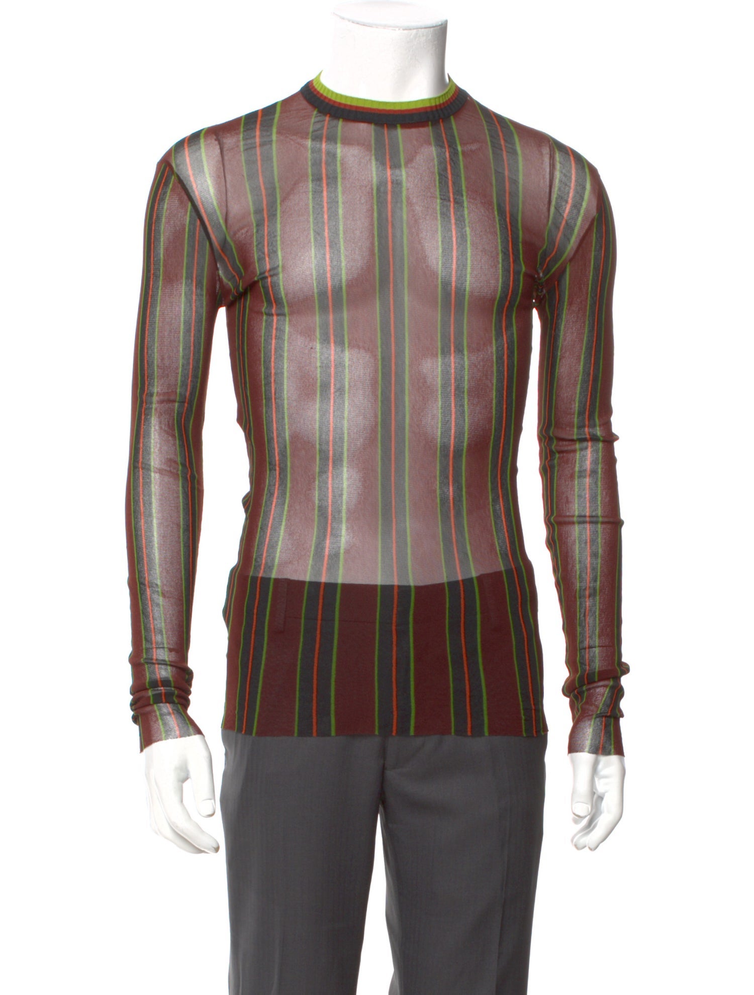 Jean Paul Gaultier Striped Crew Neck T-Shirt