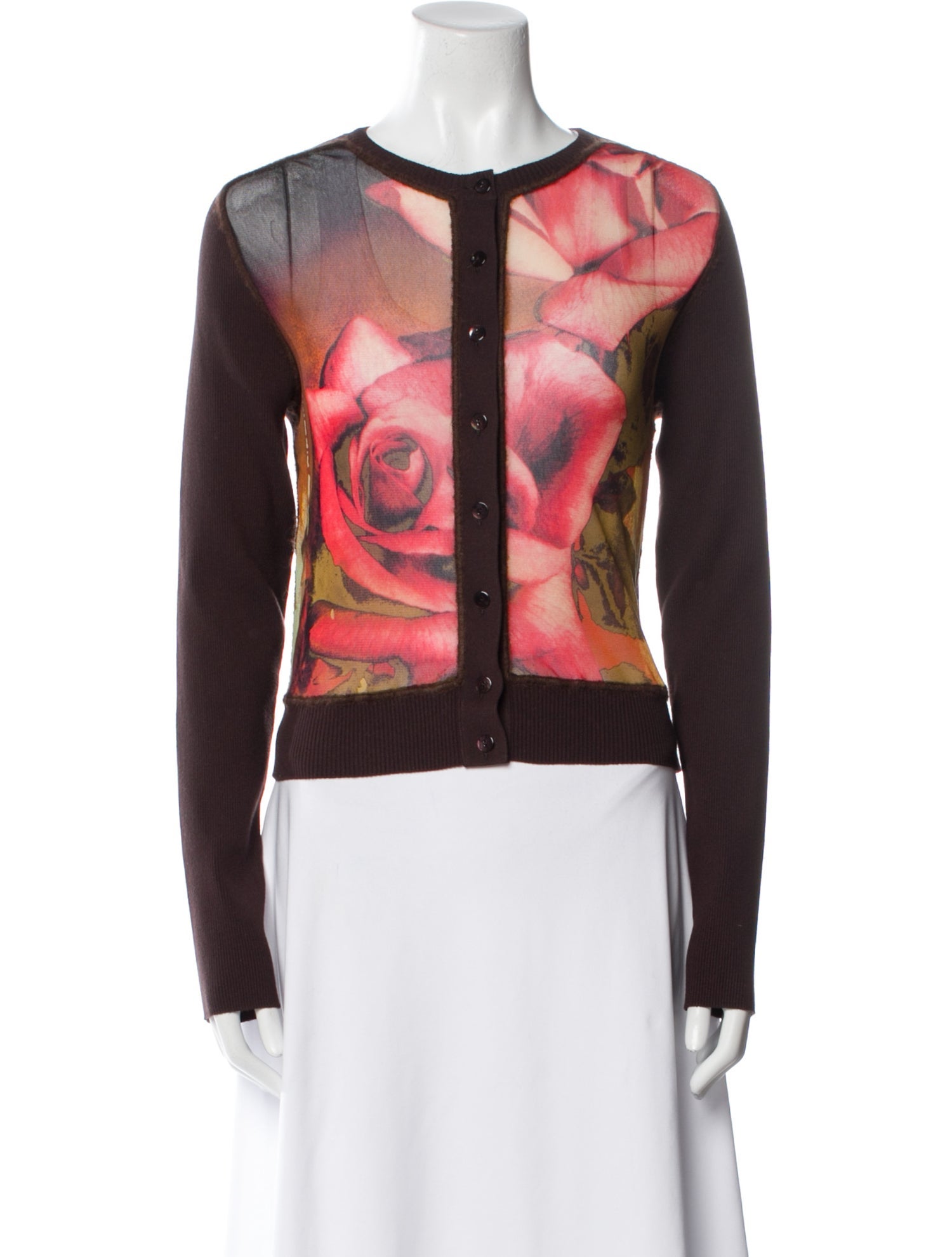 Jean Paul Gaultier Printed Crew Neck Sweater w/ Tags