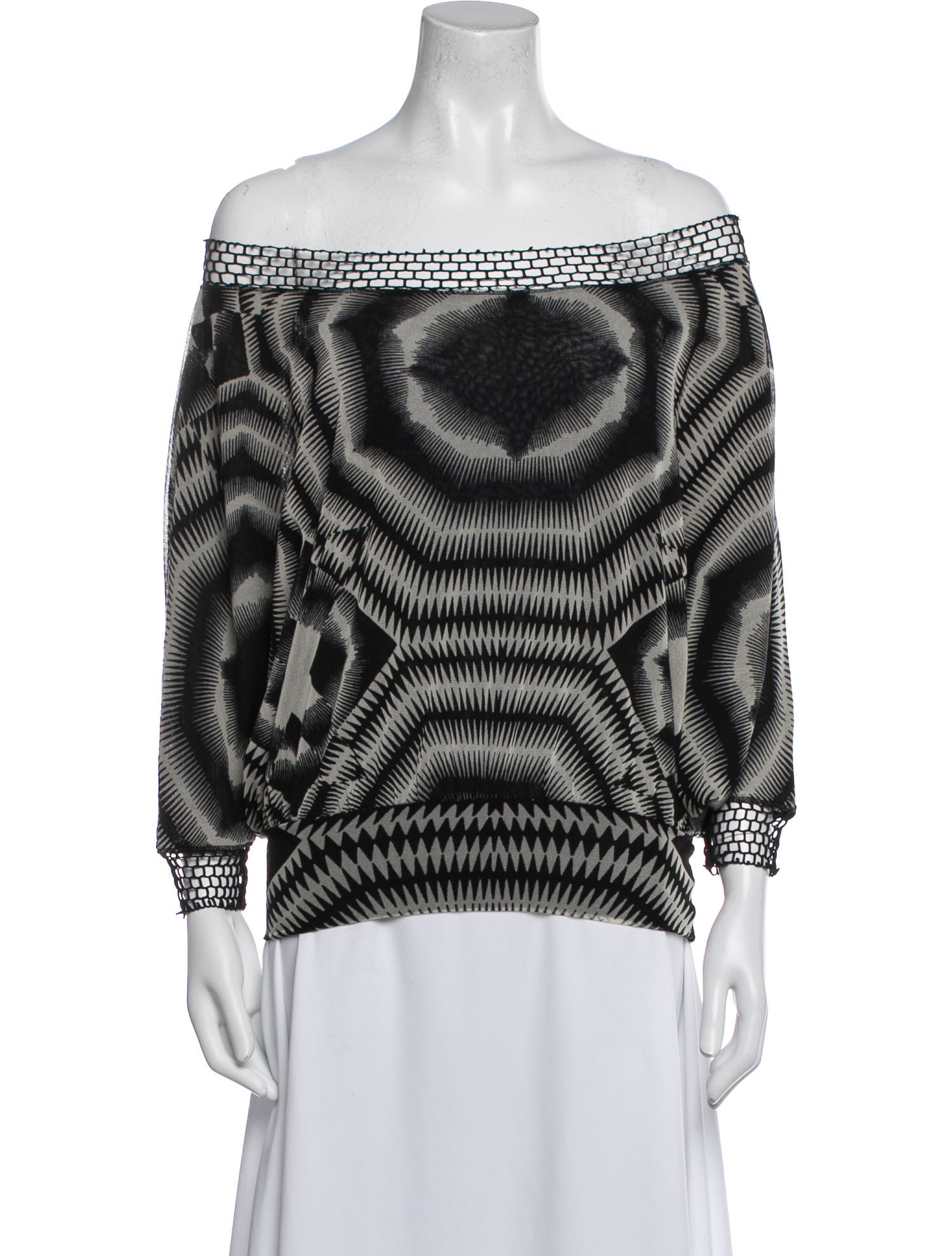 Jean Paul Gaultier Soleil Vintage Printed Top