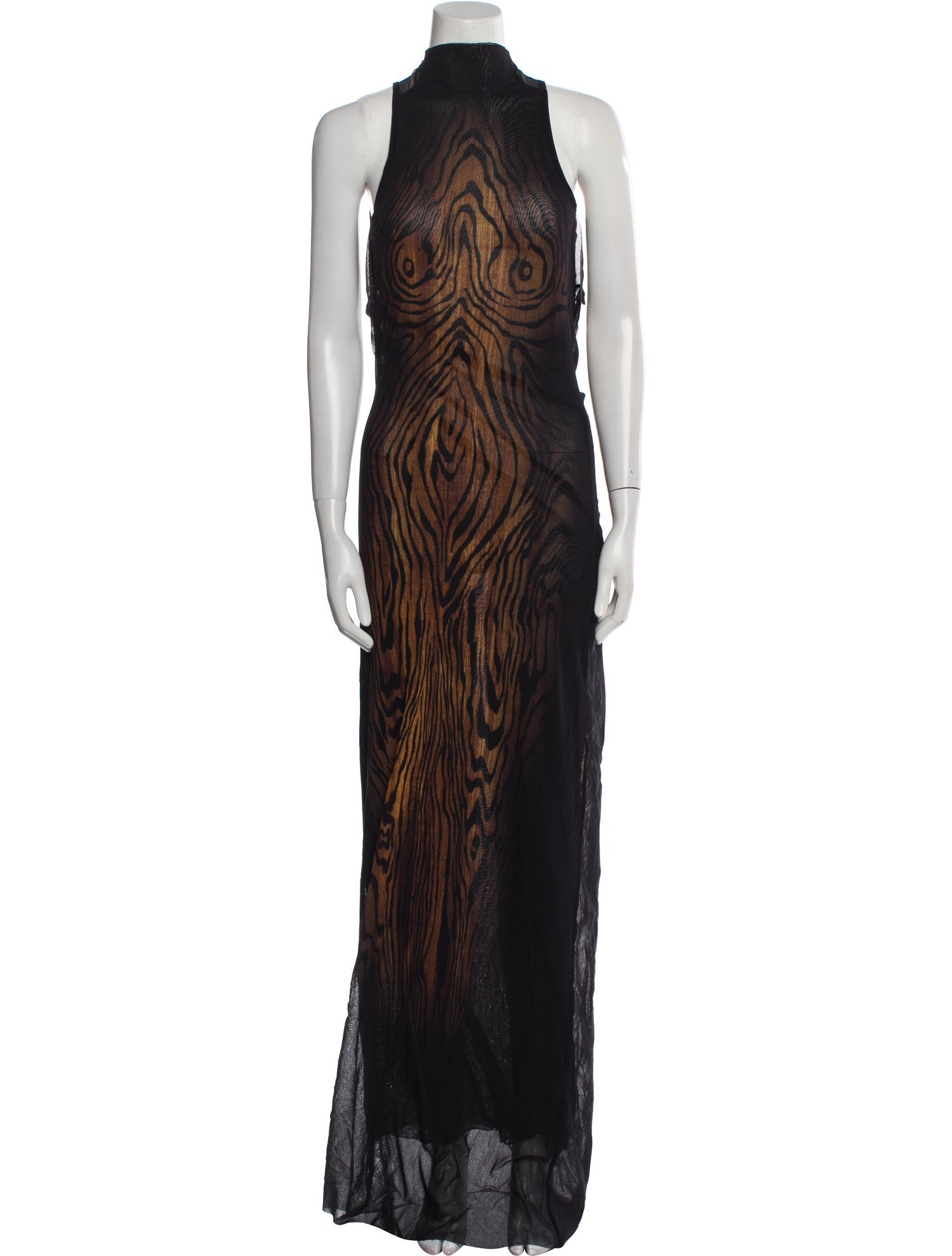 Jean Paul Gaultier Printed Long Dress w/ Tags