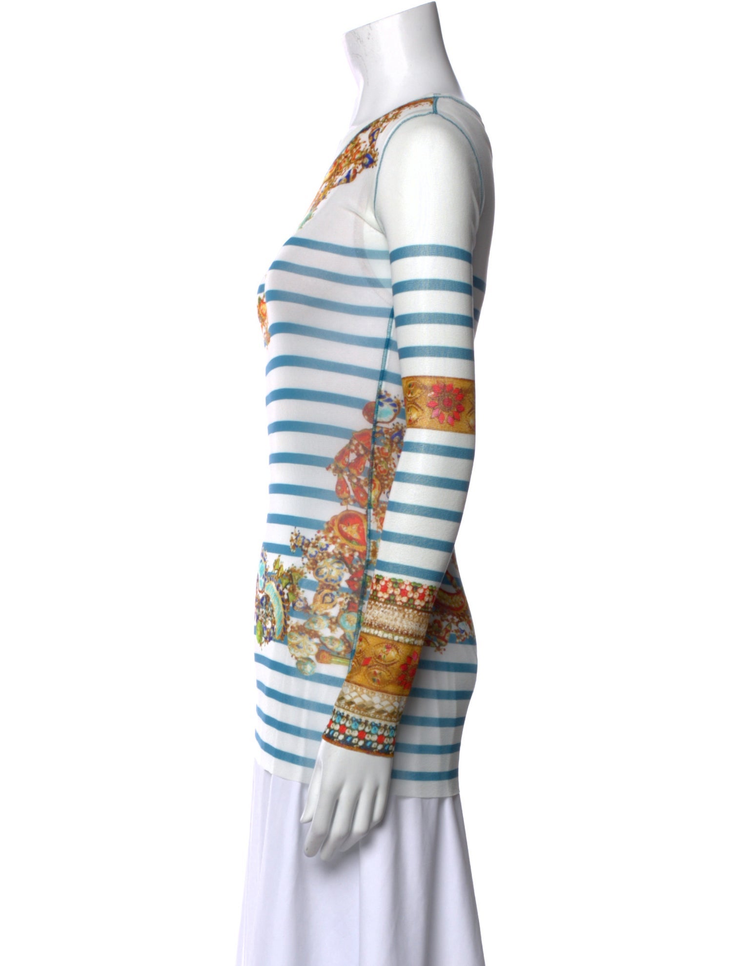 Jean Paul Gaultier Soleil Vintage Printed Top