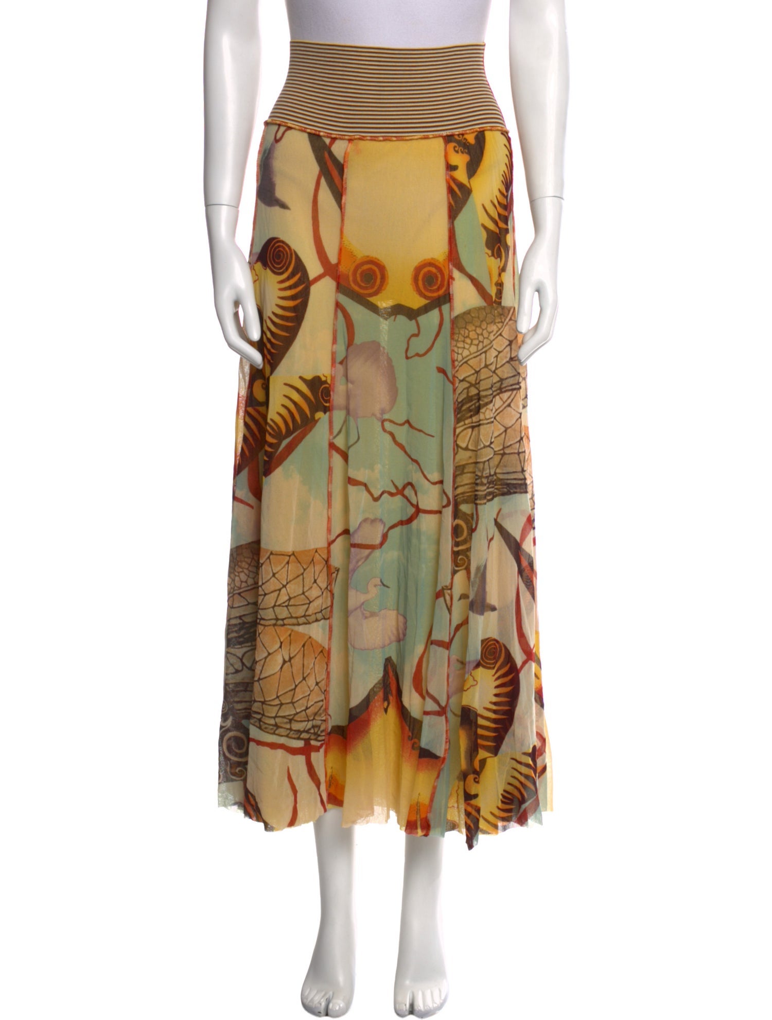 Jean Paul Gaultier Vintage Midi Length Skirt