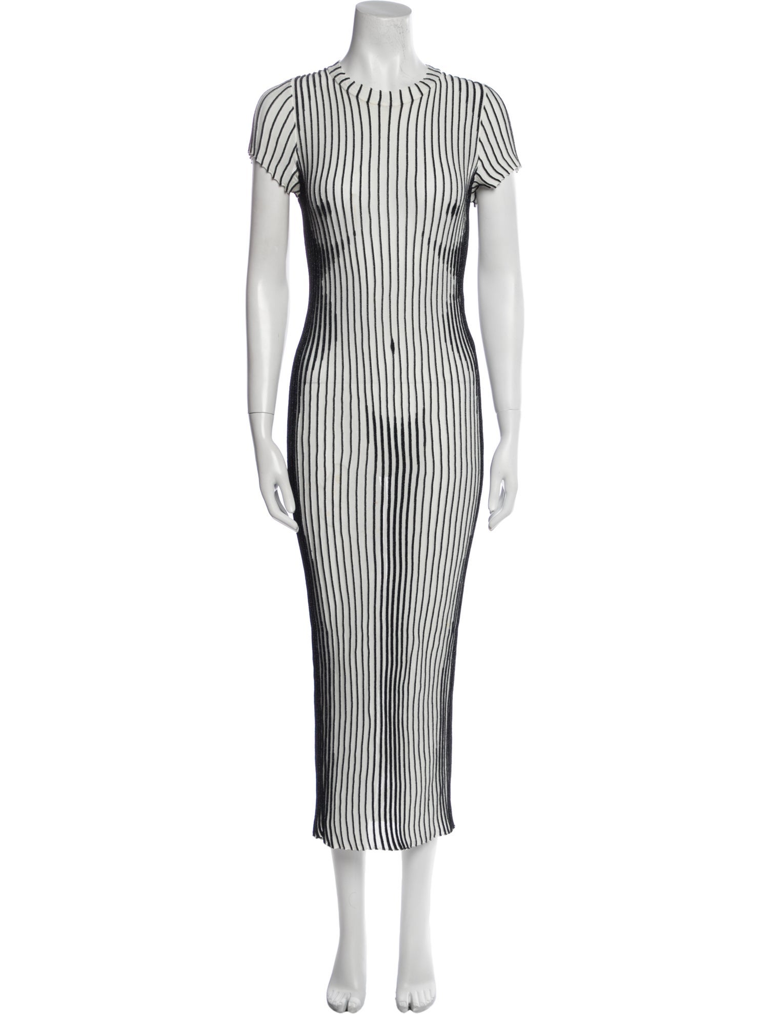 Jean Paul Gaultier Striped Long Dress