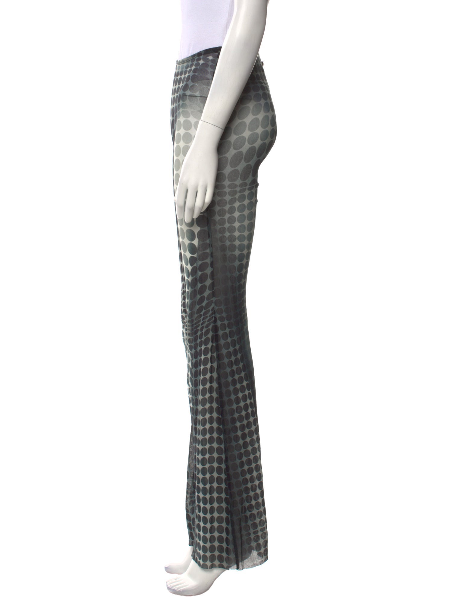 Jean Paul Gaultier Mesh Straight Leg Pants
